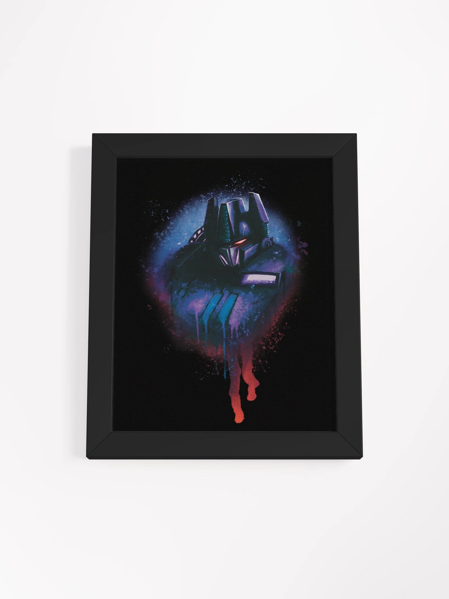 Graphic Spray Framed Poster - Villain (Black) product image (1)