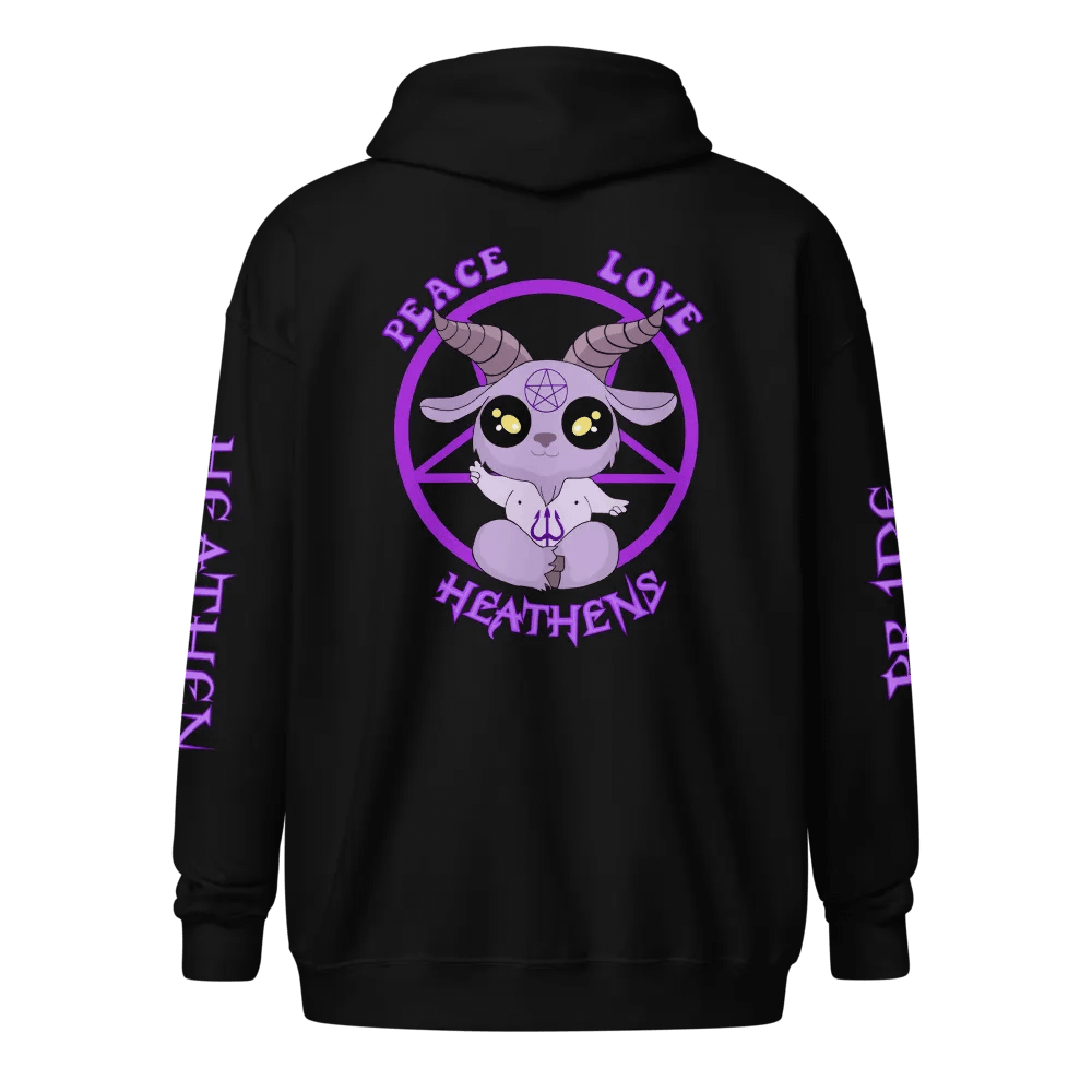 Entice's Heathen Zip Hoodie - Purple product image (1)