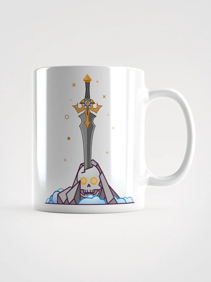 Sword in the Skull - Argent Variation - White Glossy Mug product image (1)