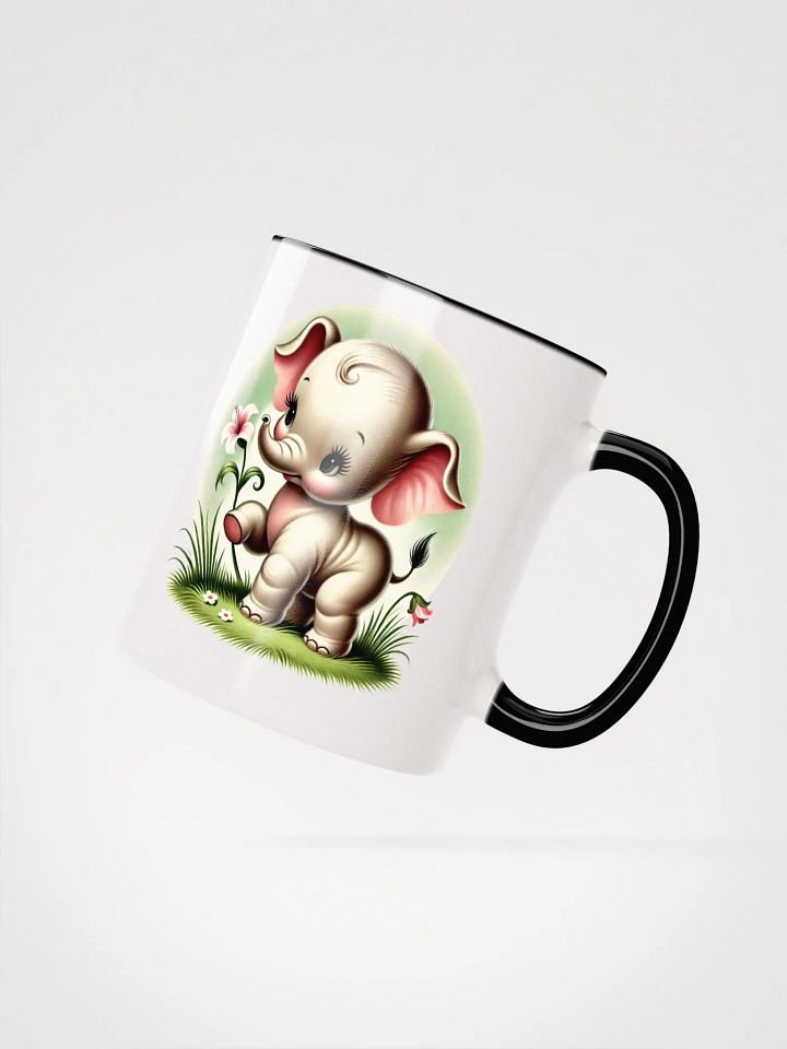 Adorable Retro Elephant Colorful Ceramic Mug product image (1)