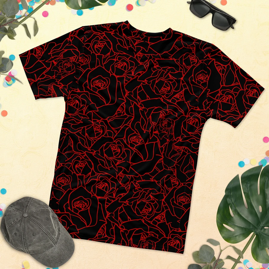 Loads of Roses · black-red crew neck t-shirt product image (27)