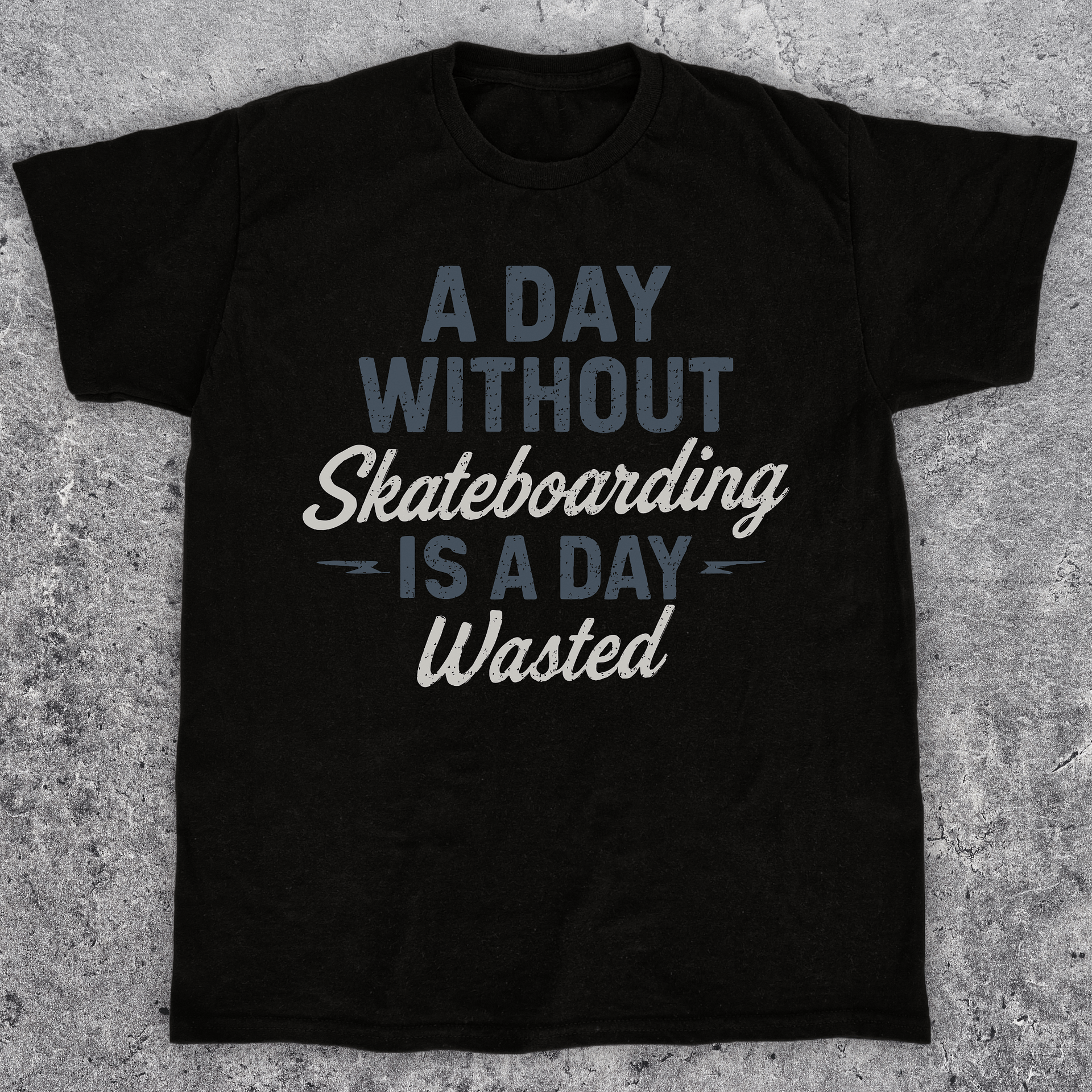 A day without skateboarding, Unisex t-shirt product image (1)