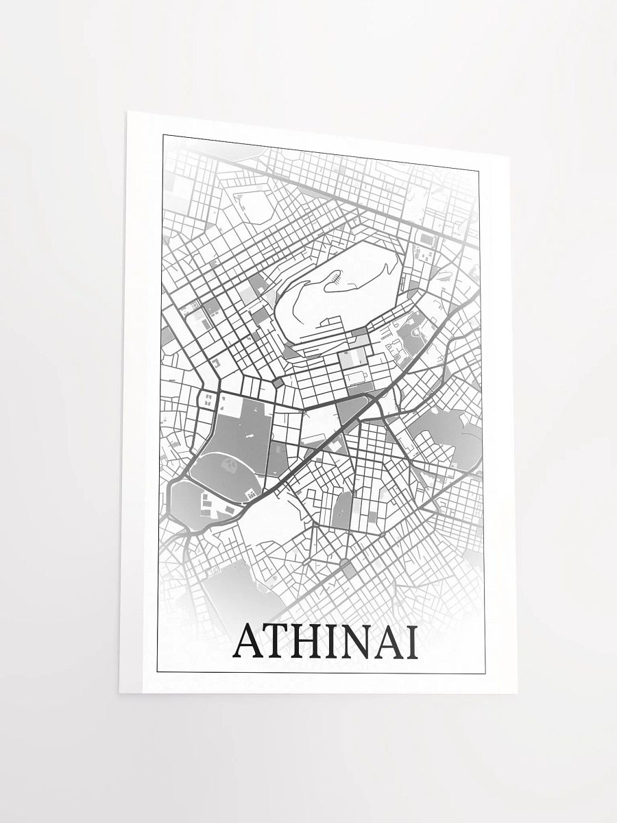 Athinai, Hellas, city map print product image (3)