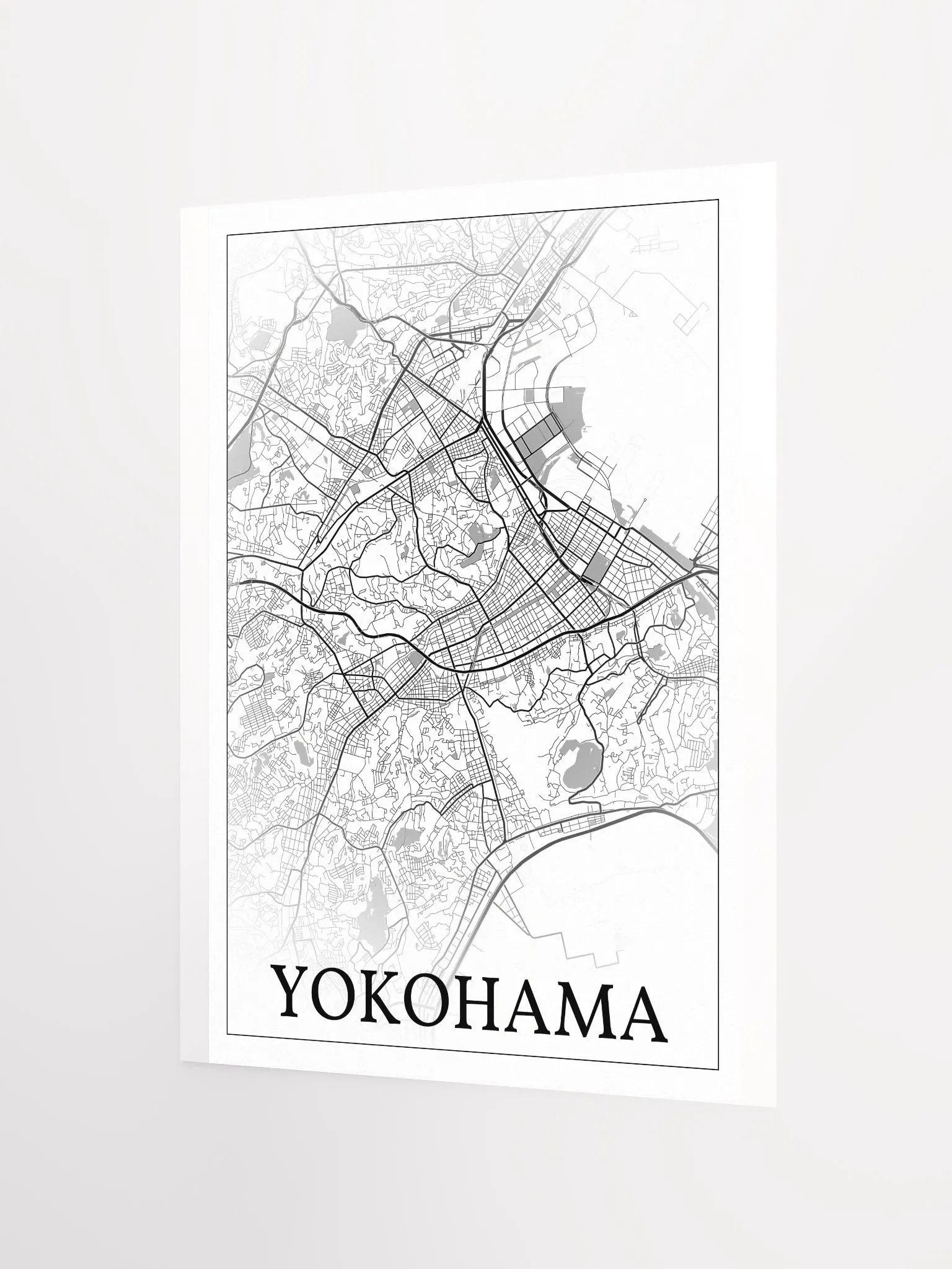 Yokohama, Japan , city map print product image (7)