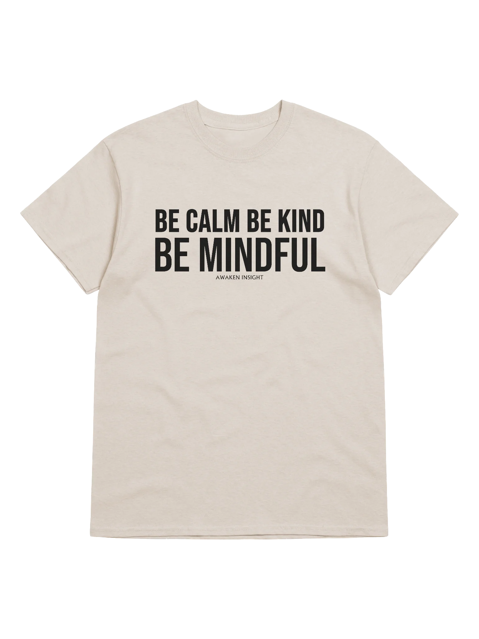 BE MINDFUL T-Shirt (Black Print) product image (4)