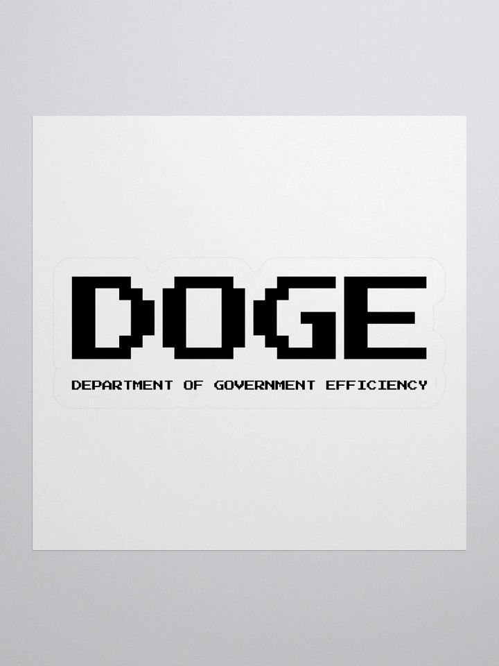DOGE Stickers – Department of Government Efficiency | Elon Musk Decals for Laptops, Water Bottles, & More product image (2)