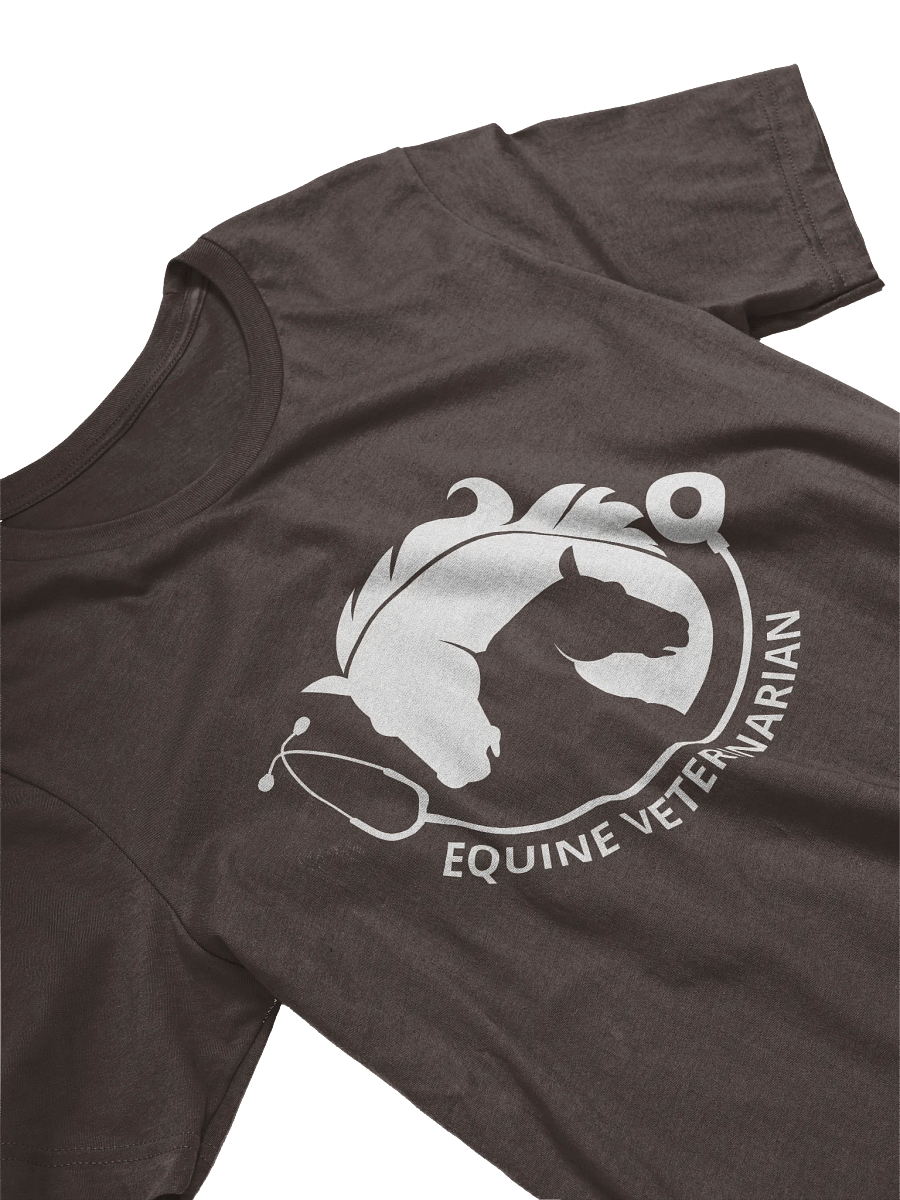 "Equine veterinarian" t-shirt (dark background) product image (8)