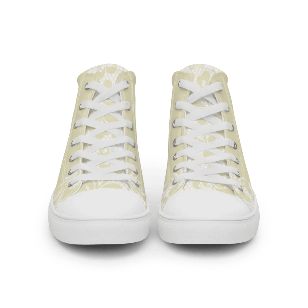 Lace Look High Top Canvas Shoes product image (4)