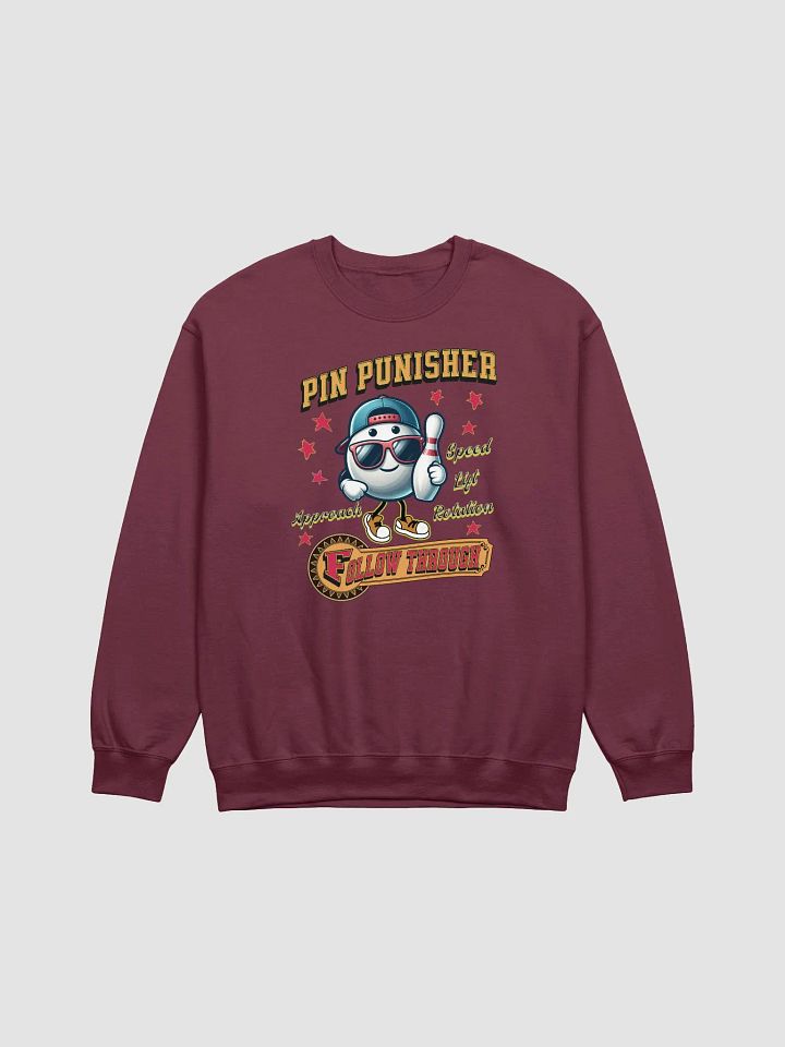 Pin Punisher Bowling Ball Crewneck Sweatshirt product image (9)