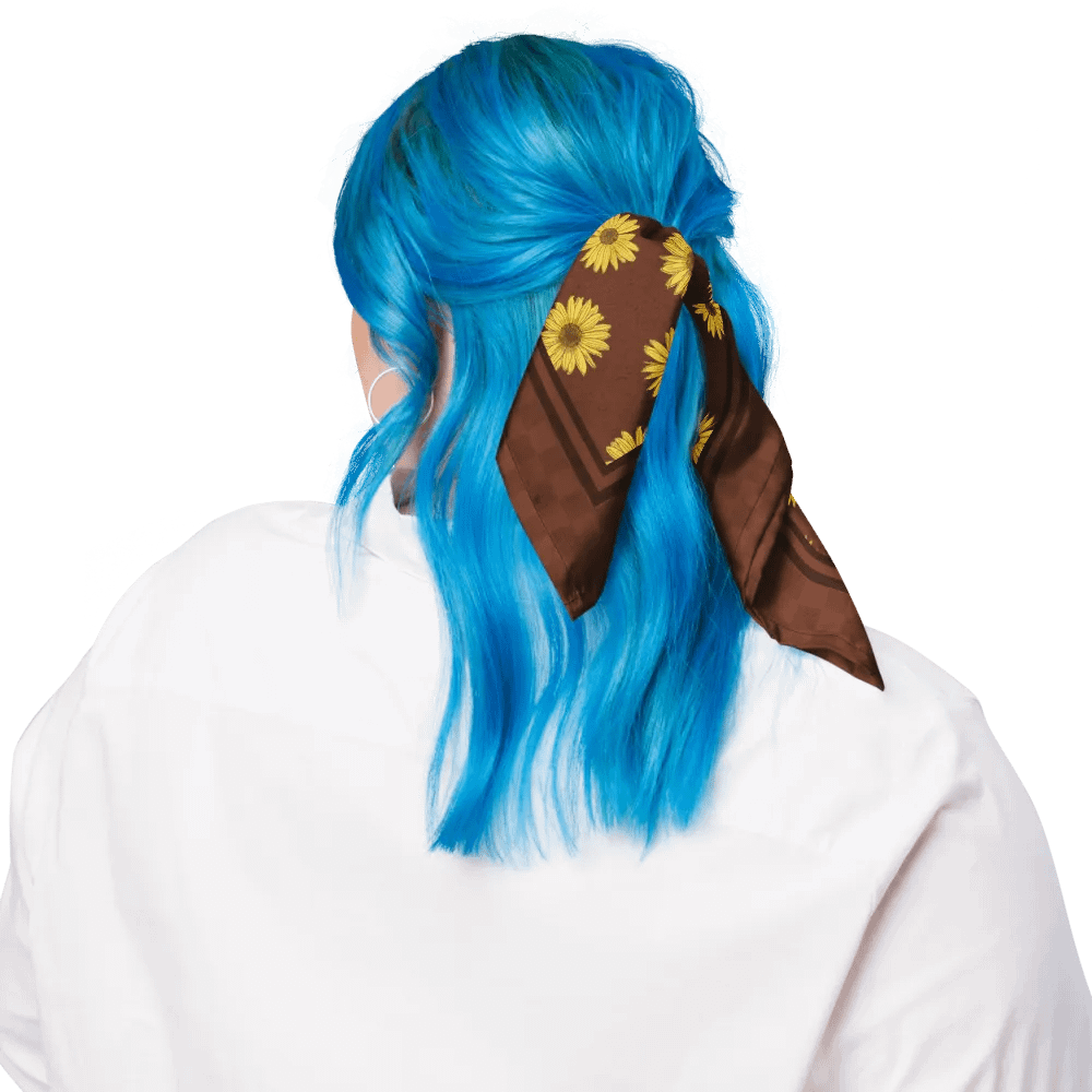 “Helianthus Sunflower Polka Dot” Bandana product image (3)