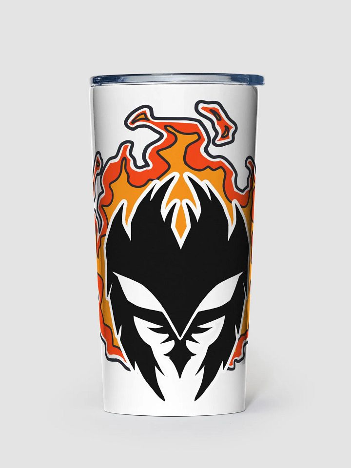 Mask Icon v2 (Black) 20z Stainless Steel Tumbler (White) product image (1)