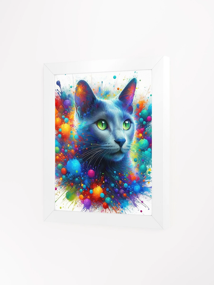 Framed High-Quality Matte Poster (in): Russian Blue 3 product image (99)