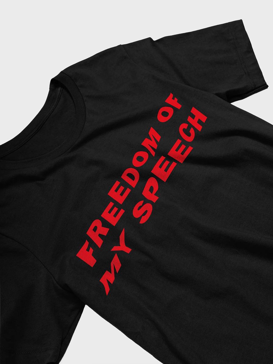 "Freedom of My Speech" Statement Tee - White Print Edition product image (3)