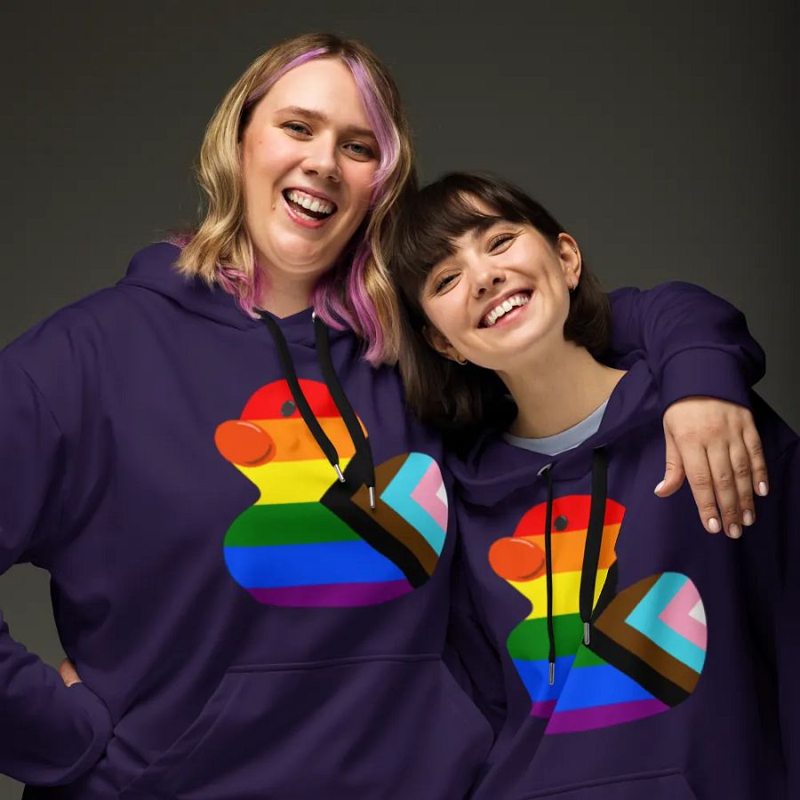 Purple Pride Duck Hoodie product image (2)