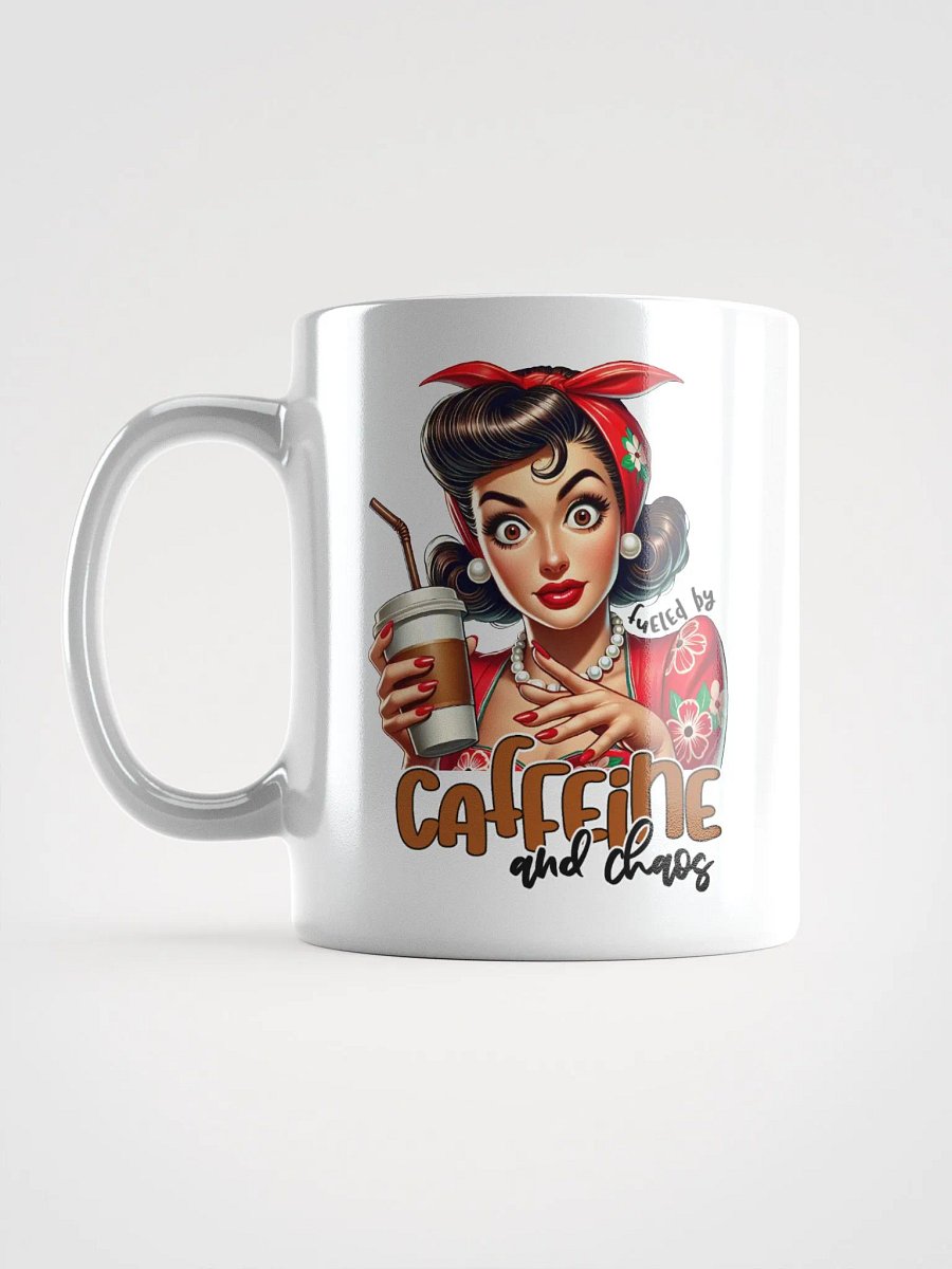 Fueled by Caffeine and Chaos Retro Mug product image (6)