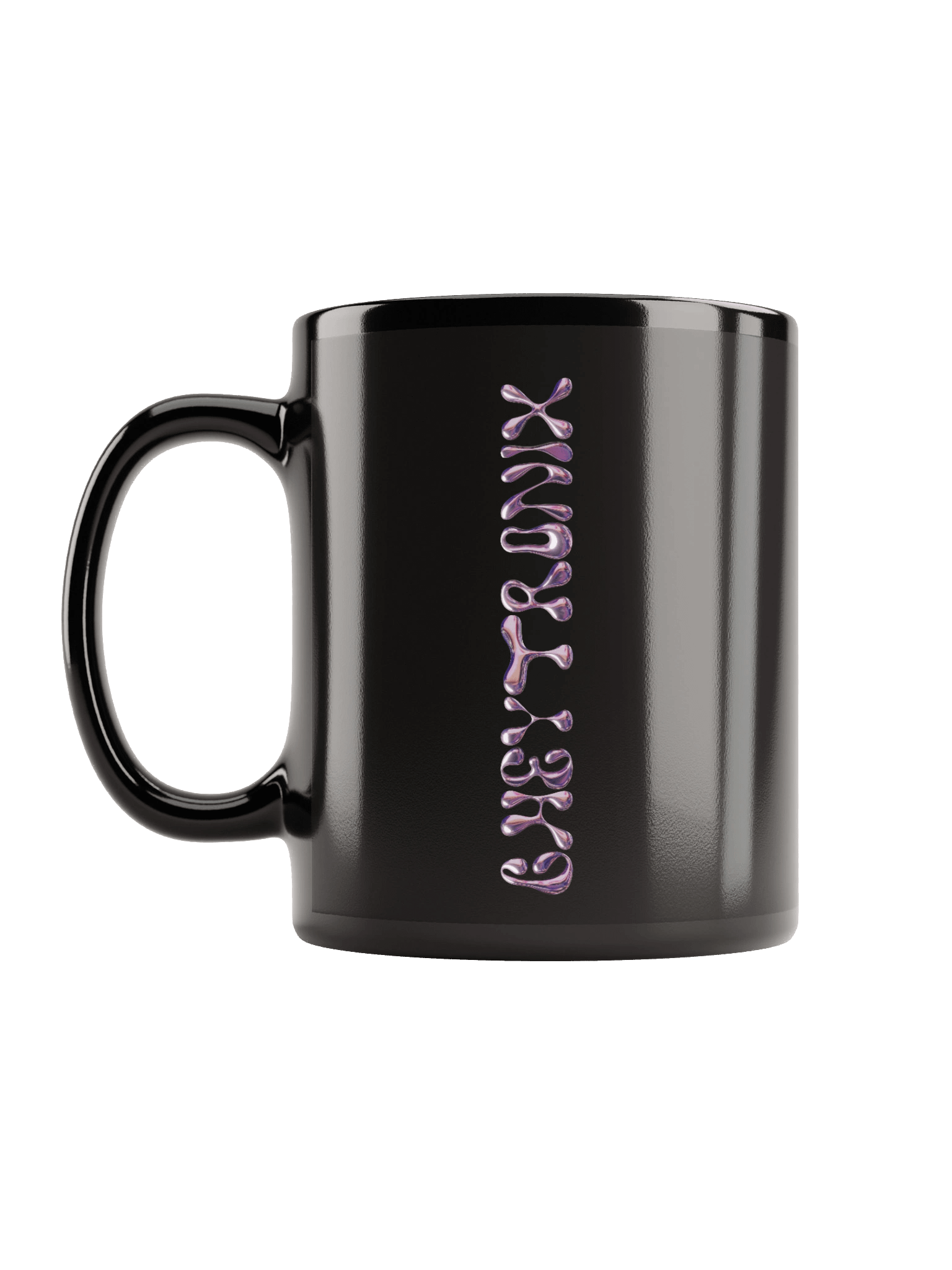 Elegant Numbers Black Glossy Mug product image (12)