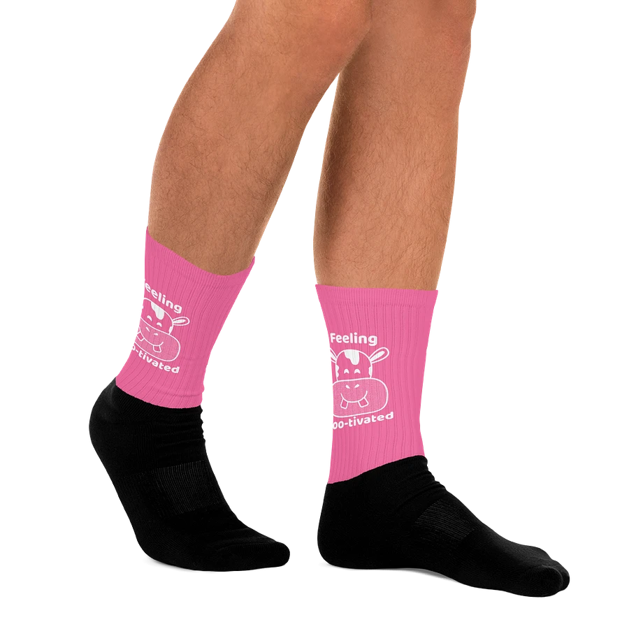 Feeling Mootivated Pink Cow Socks product image (12)