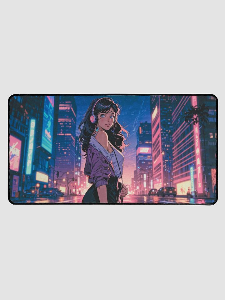 Synth Girl Desk Mat product image (1)