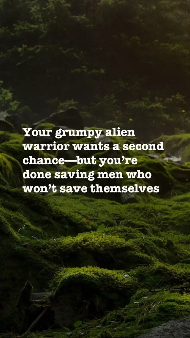 You moved to another planet to start and your new life but it turns, out the men are the same everywhere, and you are done saving men who won’t save themselves.#Booktok #scifiromance #grumpysunshineromance #spicyromancerecs #alienromancebooks 