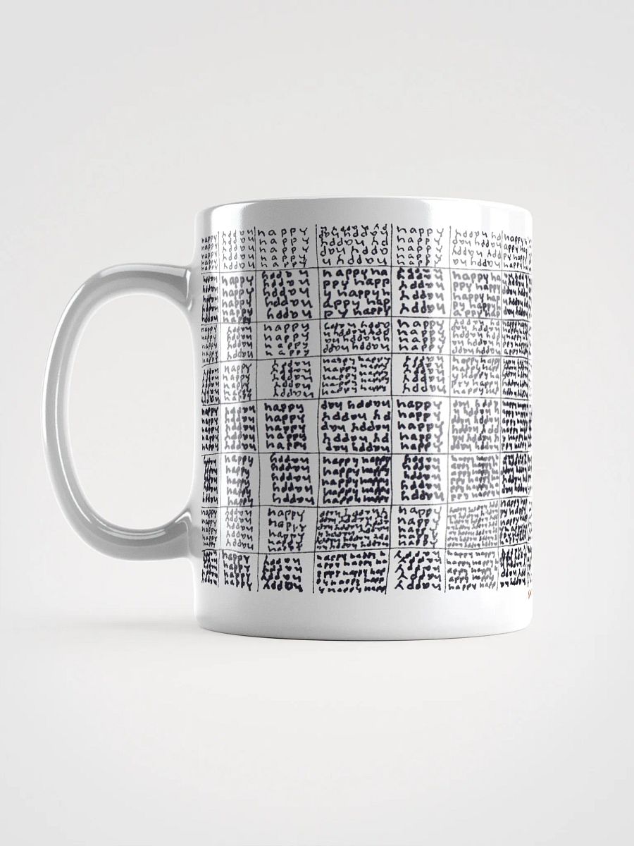 Happy White Glossy Mug product image (2)