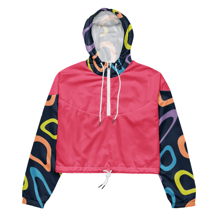 Pink Power Mesh: Women's Cropped Windbreaker product image (2)
