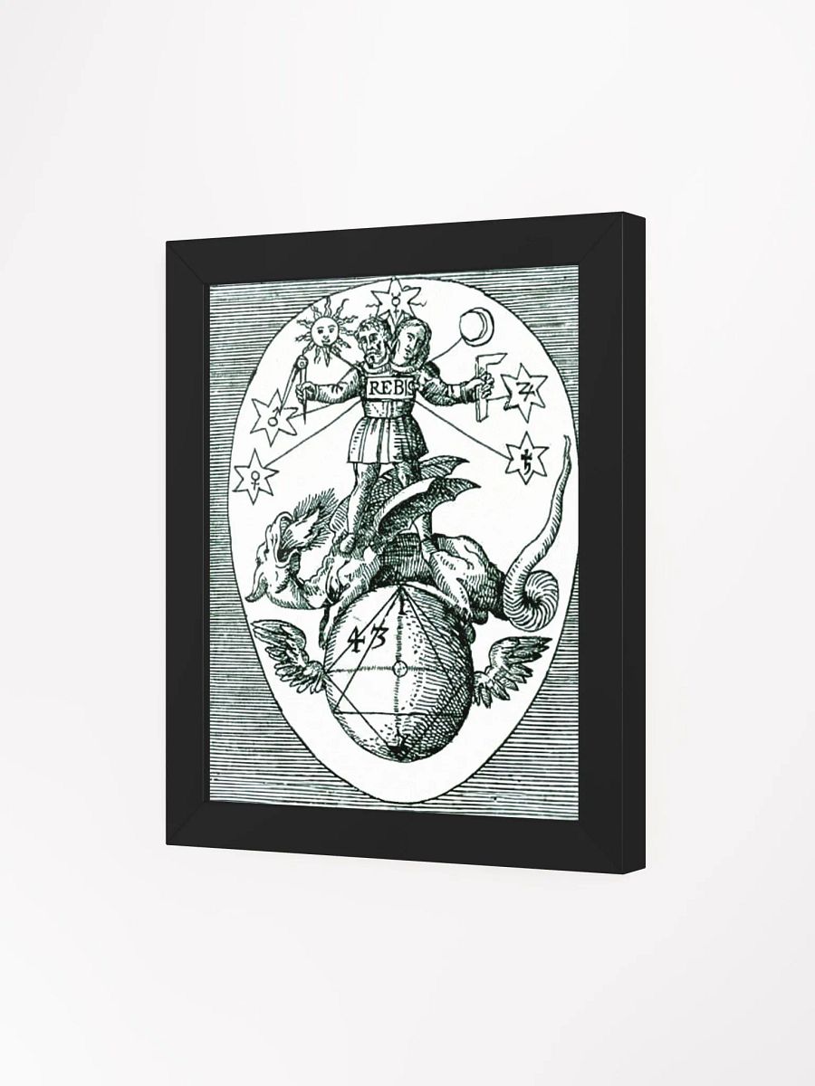 Hermes Trismegistus REBIS, Alchemy Art Print, Occult Wall Art, Ancient Poster, Magick Illustration, Sacred Geometry Decor, Esoteric Home Decor, Black & White Print product image (77)