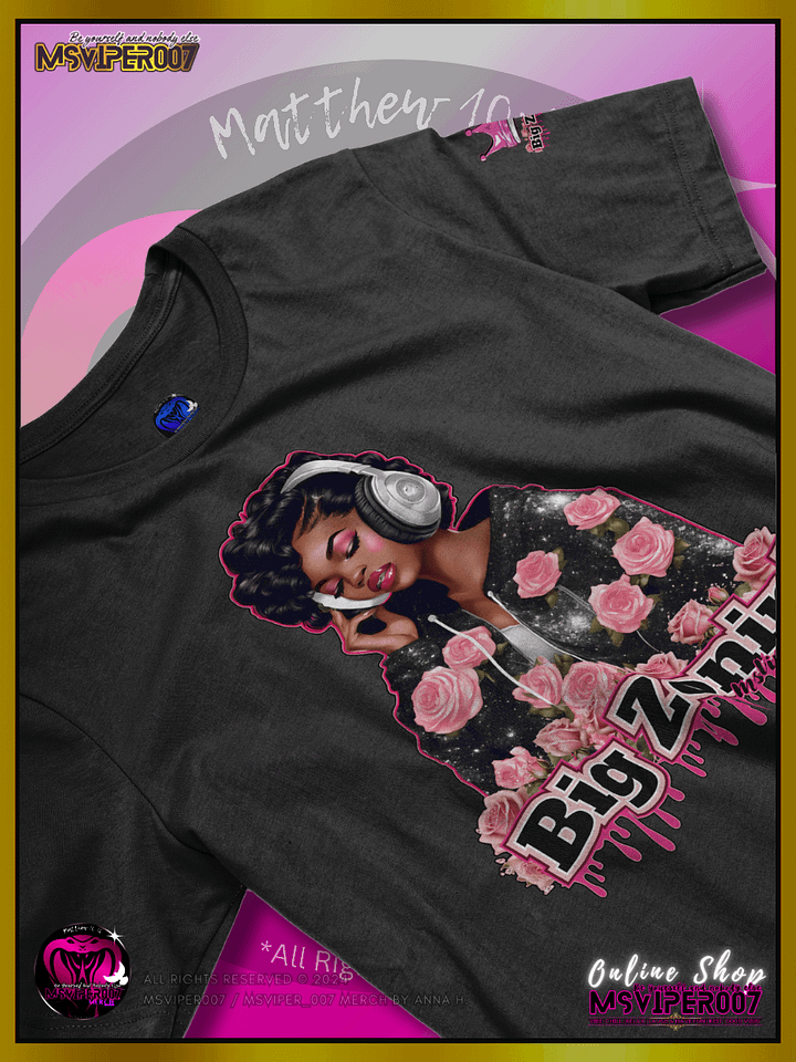 T-Shirt [BZ] - MsViper007's "Big Zonin' By Anna H. (A1)" Cozy Womens T-Shirt product image (2)