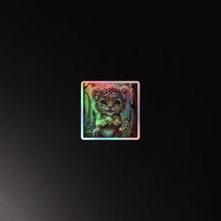 Enchanting Leopard Holographic Sticker Sheet product image (4)