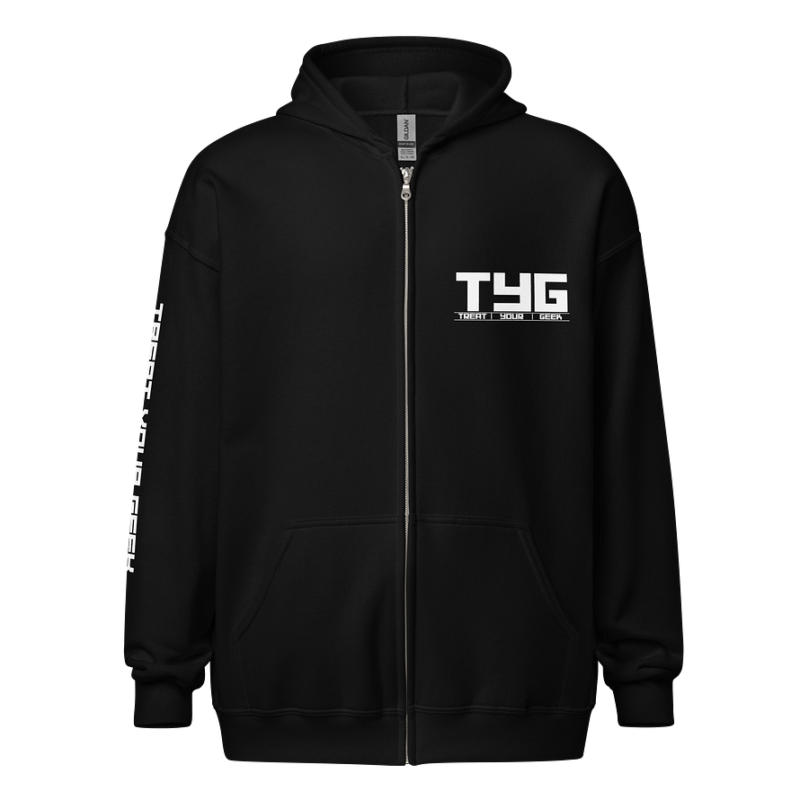 TYG Logo Zip Hoodie (White Logo) product image (1)