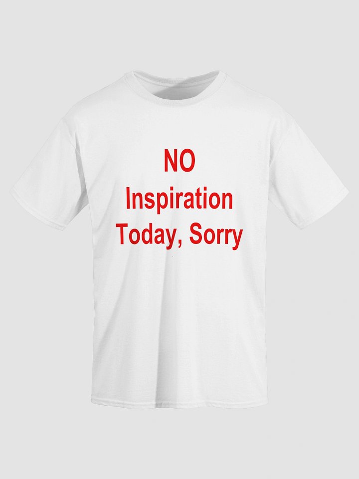 NO Inspiration Today, Sorry T-Shirt product image (26)