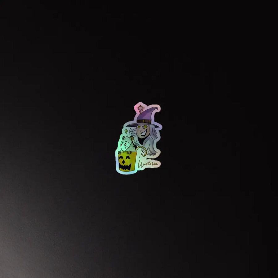 Whimsical Witch Holographic Sticker Sheet product image (3)