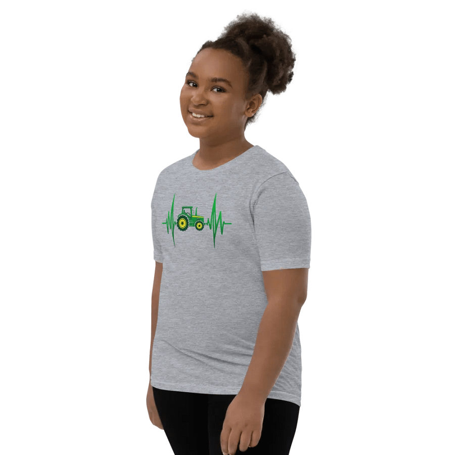 Tractor Heartbeat Youth T-Shirt product image (11)