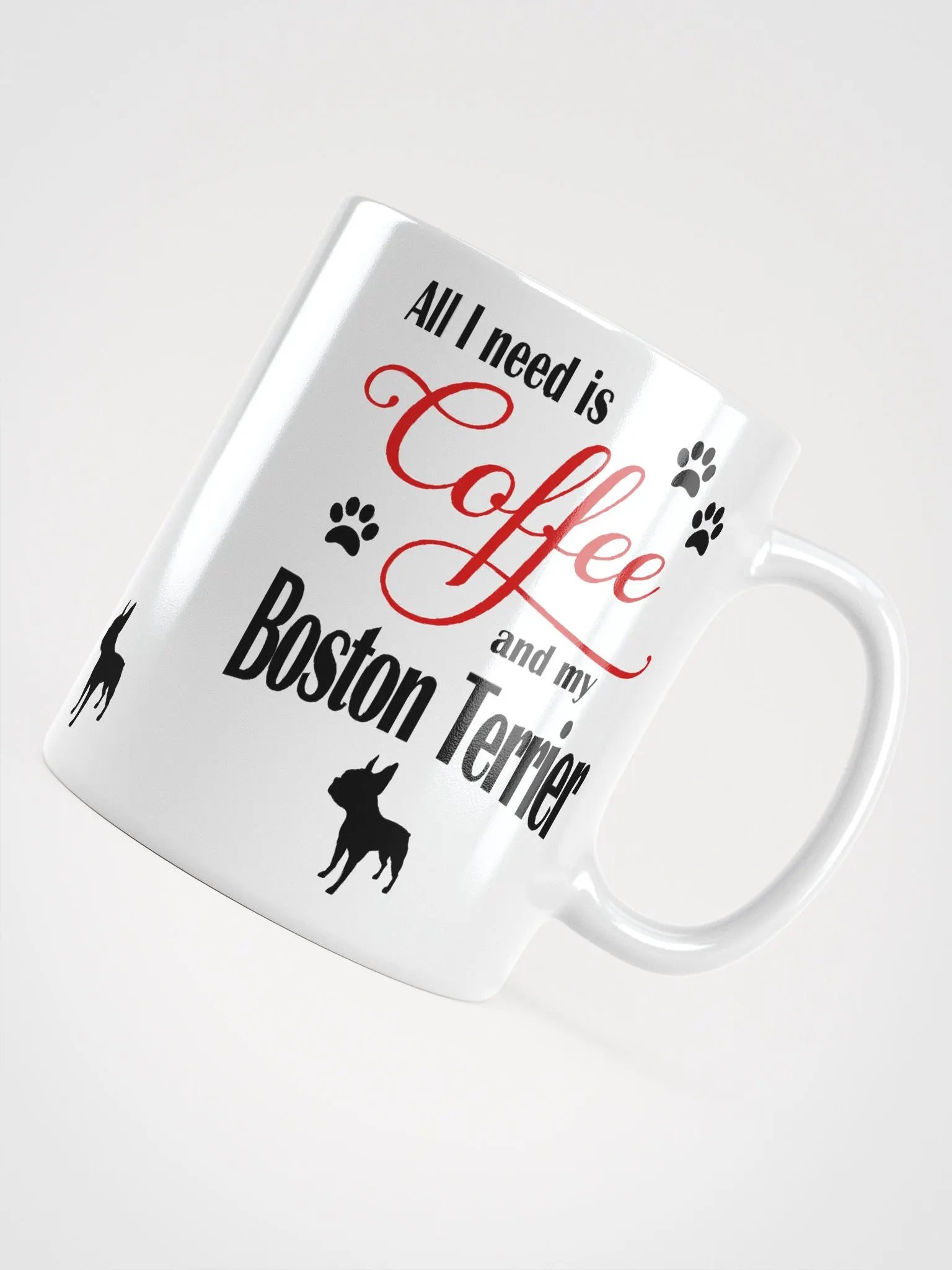 Coffee and my Boston Terrier Mug product image (4)