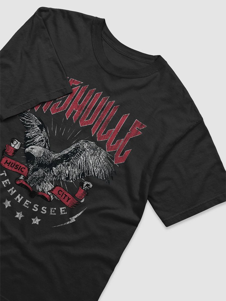 Nashville, Tennessee Music City Tee | Grunge Western Rock T-Shirt with an American Eagle product image (3)