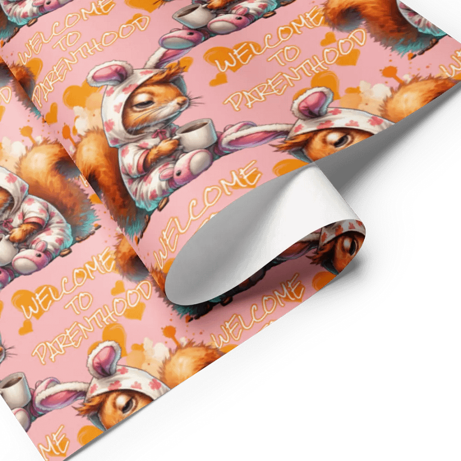 New Parents Funny Gift Wrapping Paper 3 Sheet Set Welcome To Parenthood #2 product image (3)