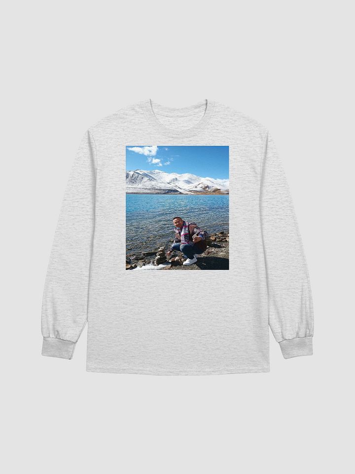 Gildan Ultra Cotton Long Sleeve T-Shirt: snow mountain product image (12)