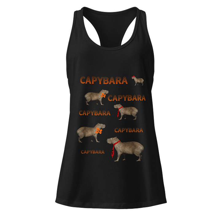 Cute Capybara Racerback Tank product image (1)