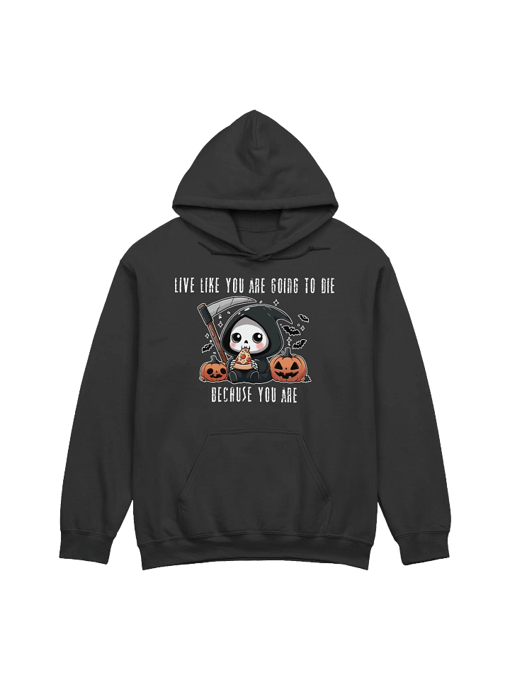 Grim Pizza Party Unisex Hoodie - Dark Colors product image (4)