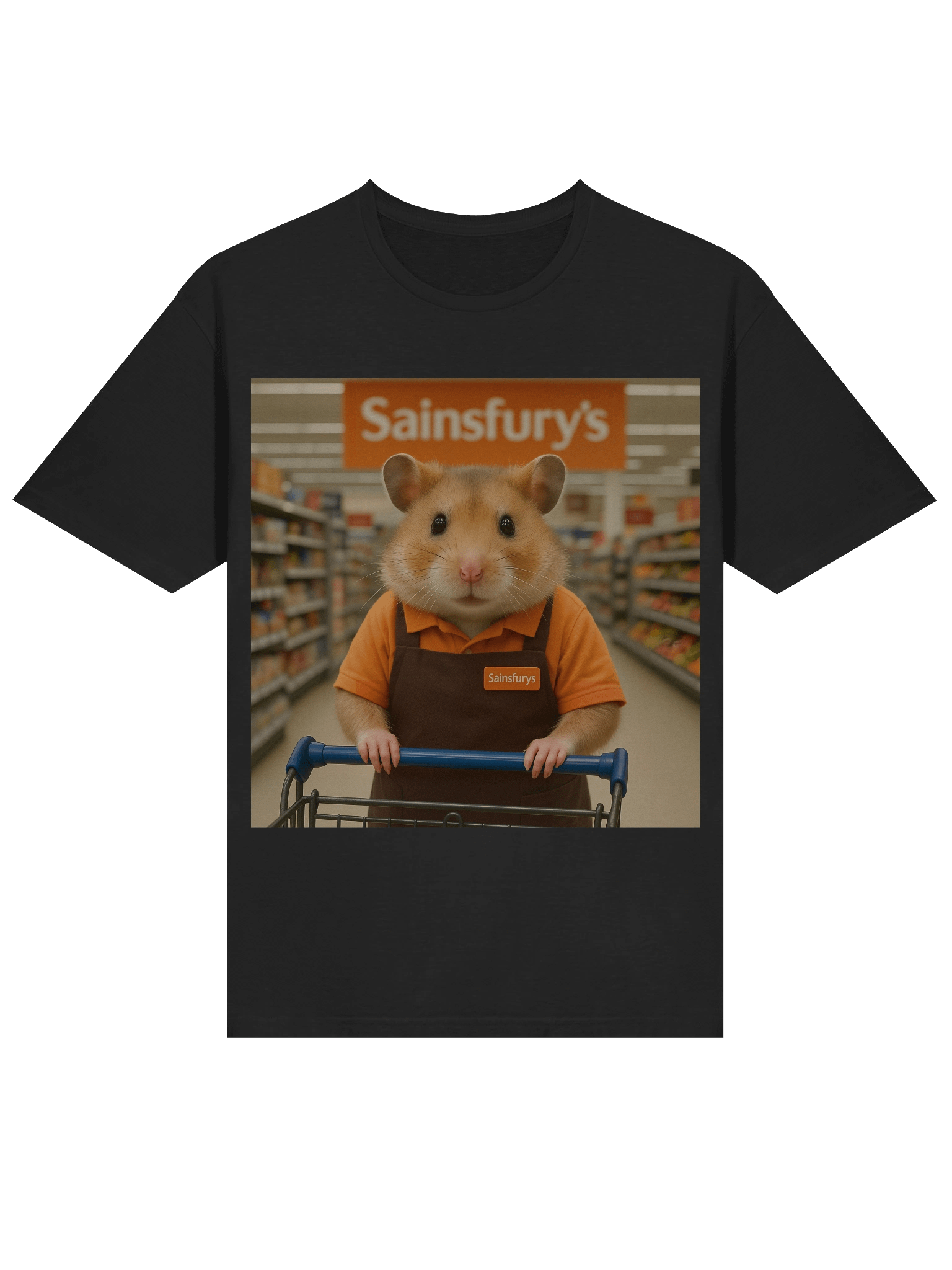Sainsfurys Supermarket Employee Hamster T-Shirt product image (22)
