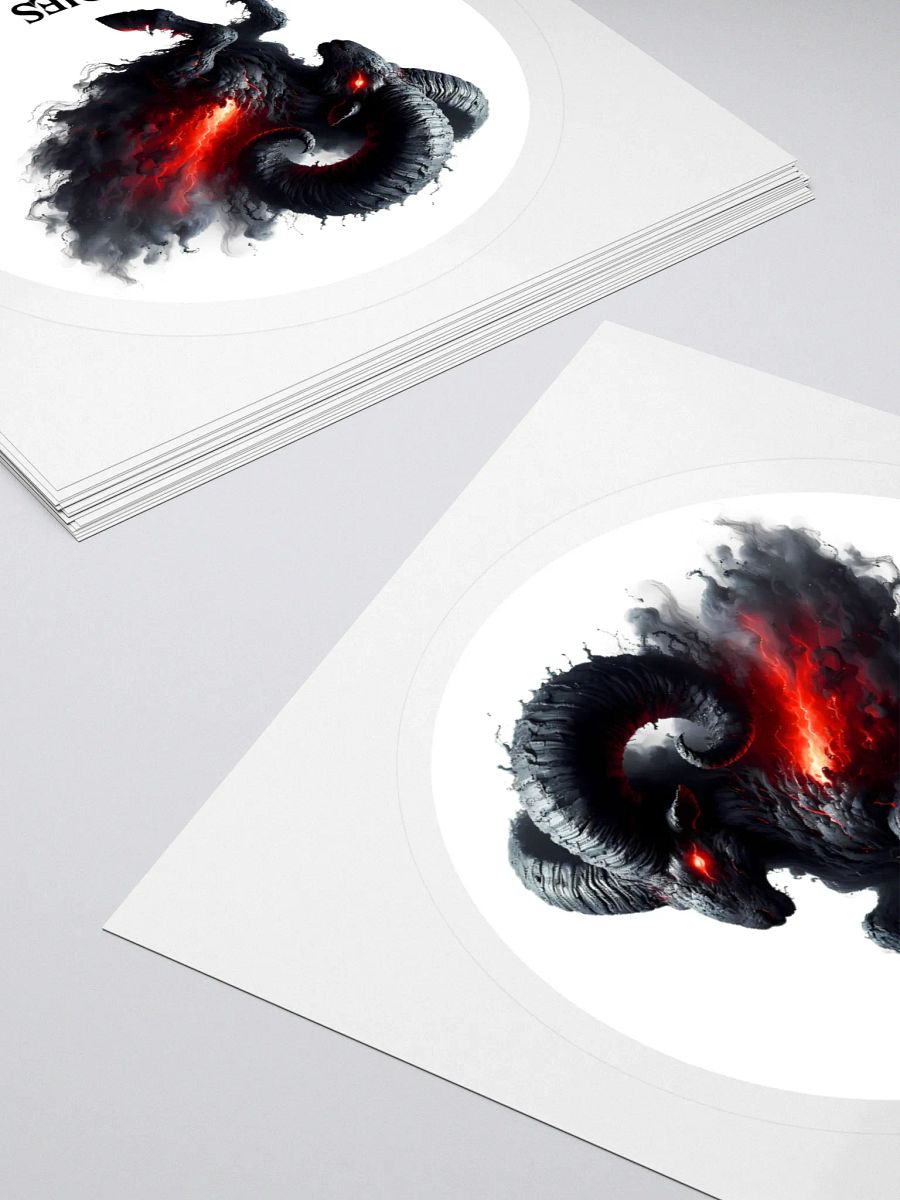 Mythical Aries Zodiac Round Sticker product image (11)