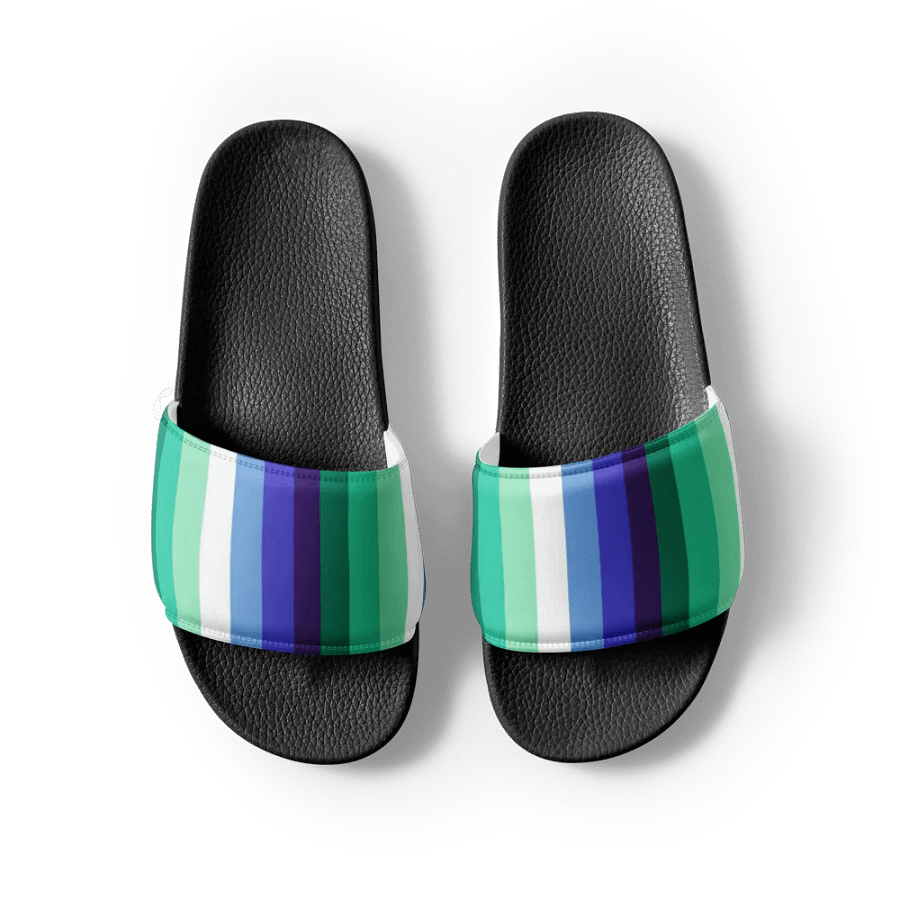 Blue And Green Striped Women's Shoes product image (8)