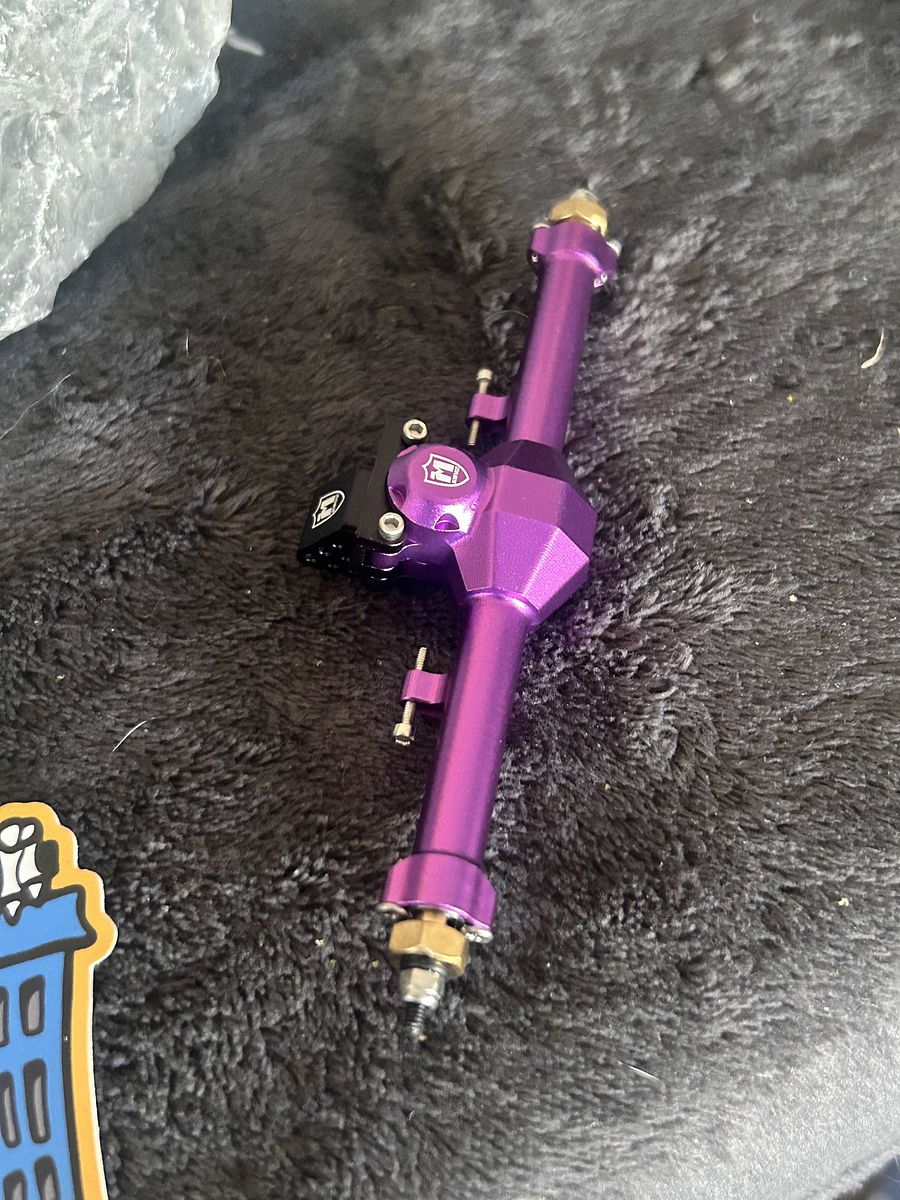 MEUS Racing SCX24 AXLES (Purple/Metal) product image (3)
