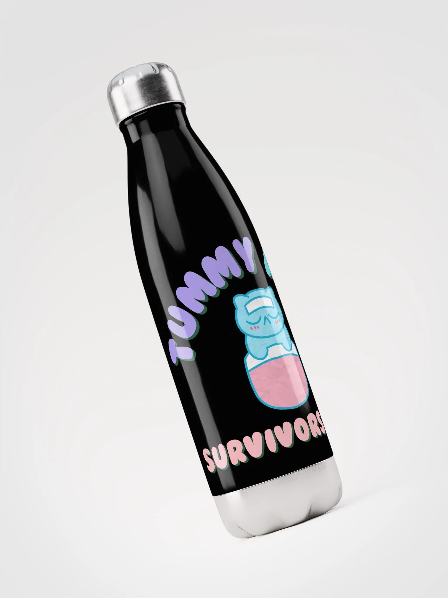Tummy Ache Survivors Club Stainless Steel Water Bottle product image (3)
