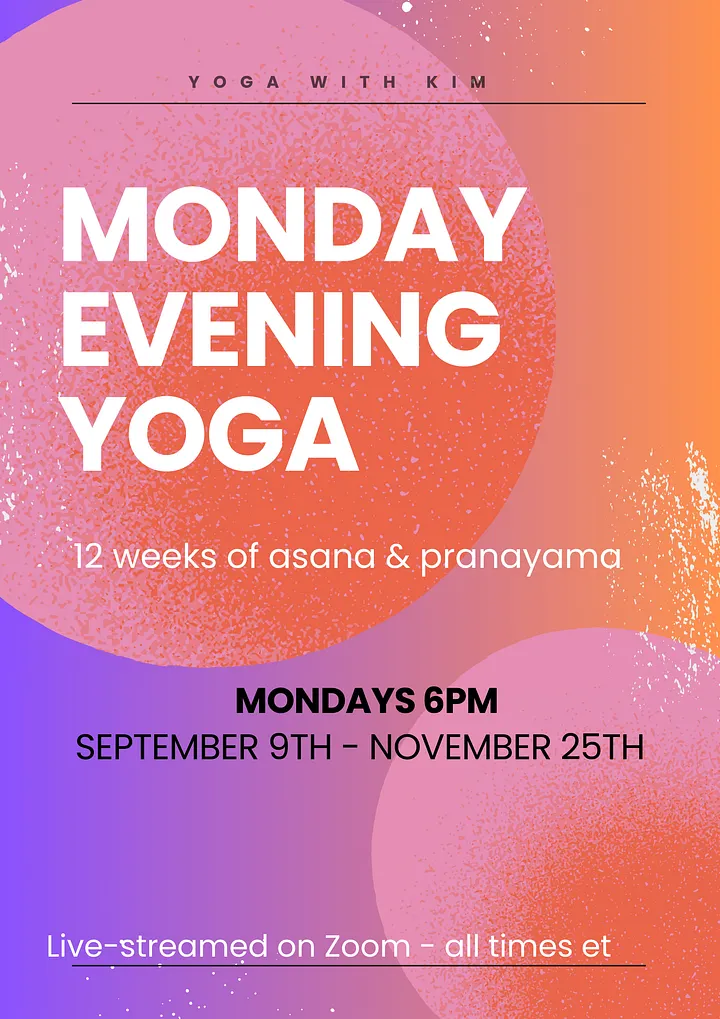 Monday Evening Yoga - Fall Session (12 weeks) product image (1)