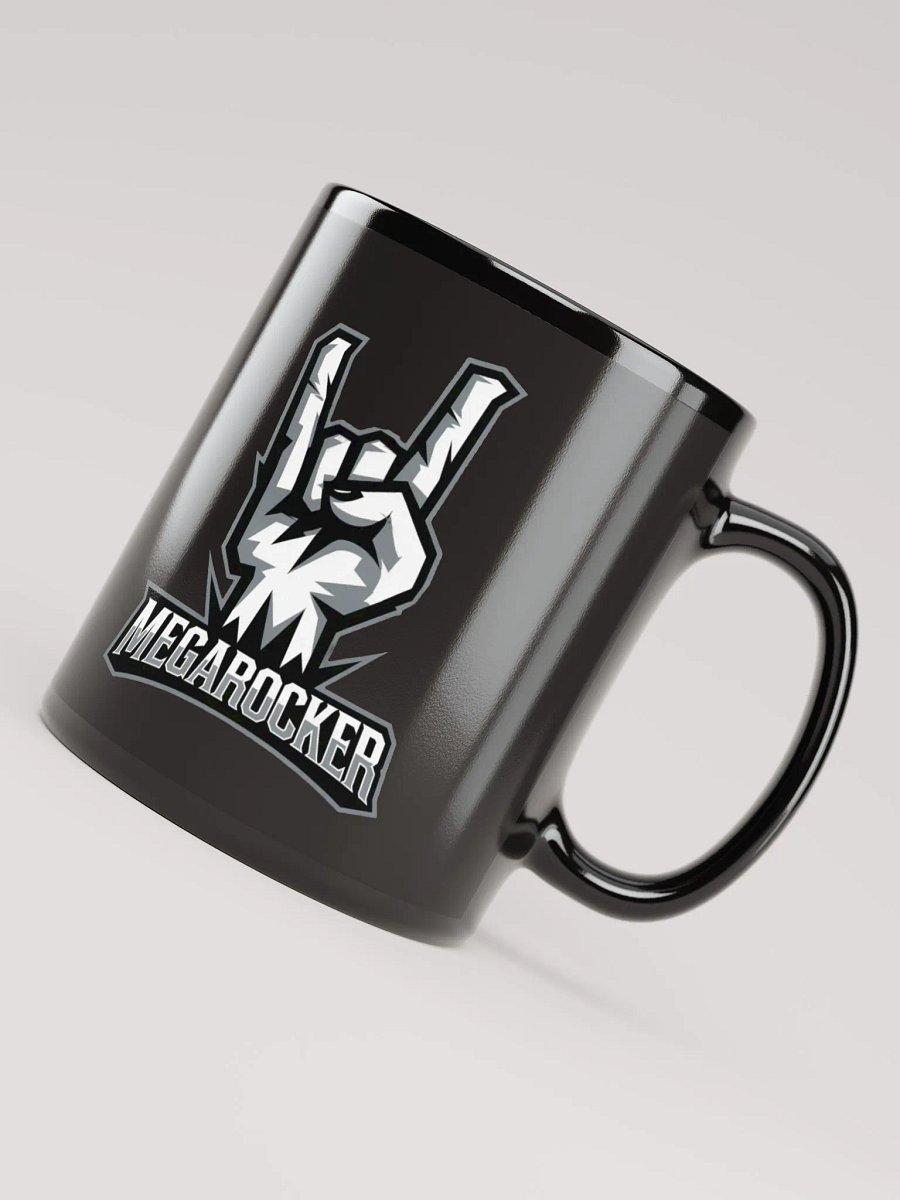 MegaRocker Horns Up Silver Logo Mug product image (4)