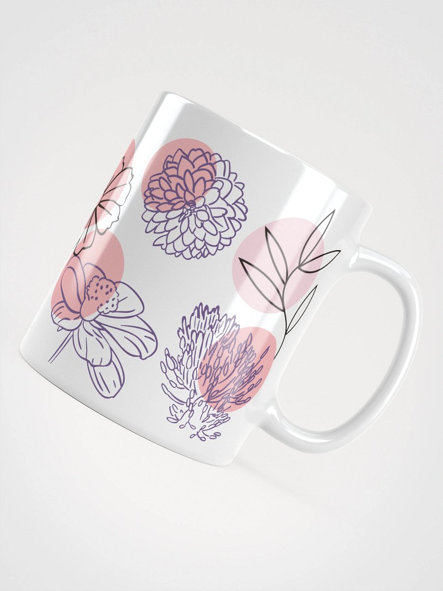 Mug Blanc - Aura Florale - Cadeau Floral Stylisé product image (4)
