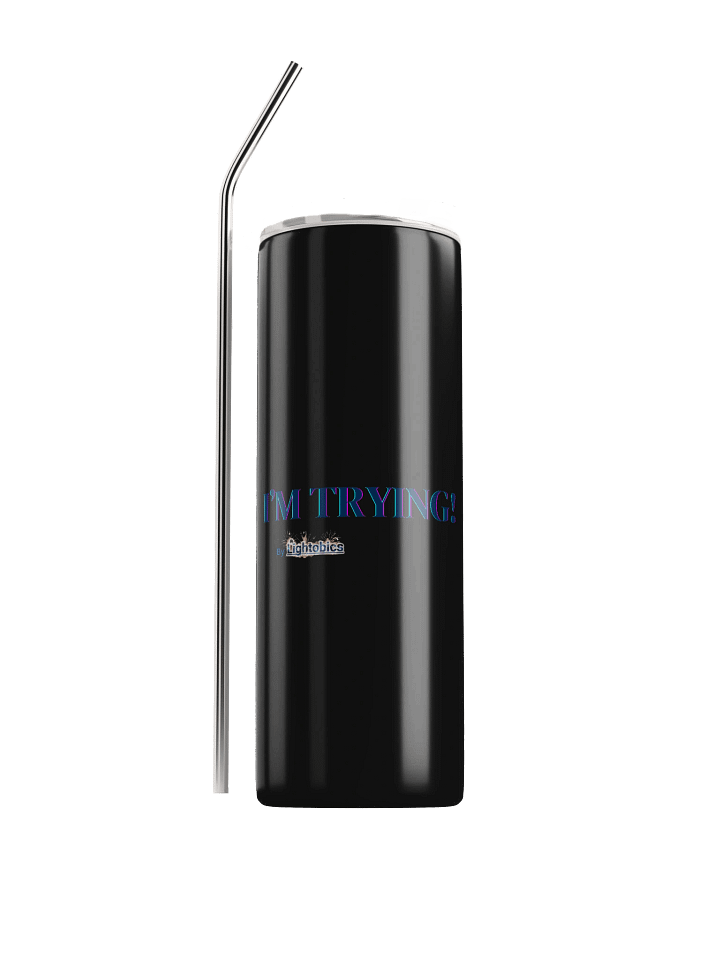 Eco-Friendly Stainless Steel Tumbler Set With "I'M TRYING!" message product image (1)