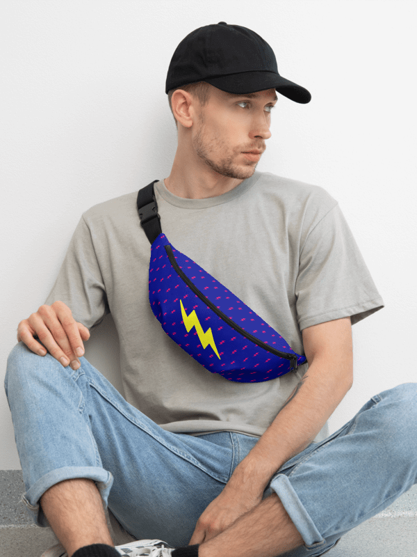 Blue Lightning Bolt - Hip Pack product image (1)