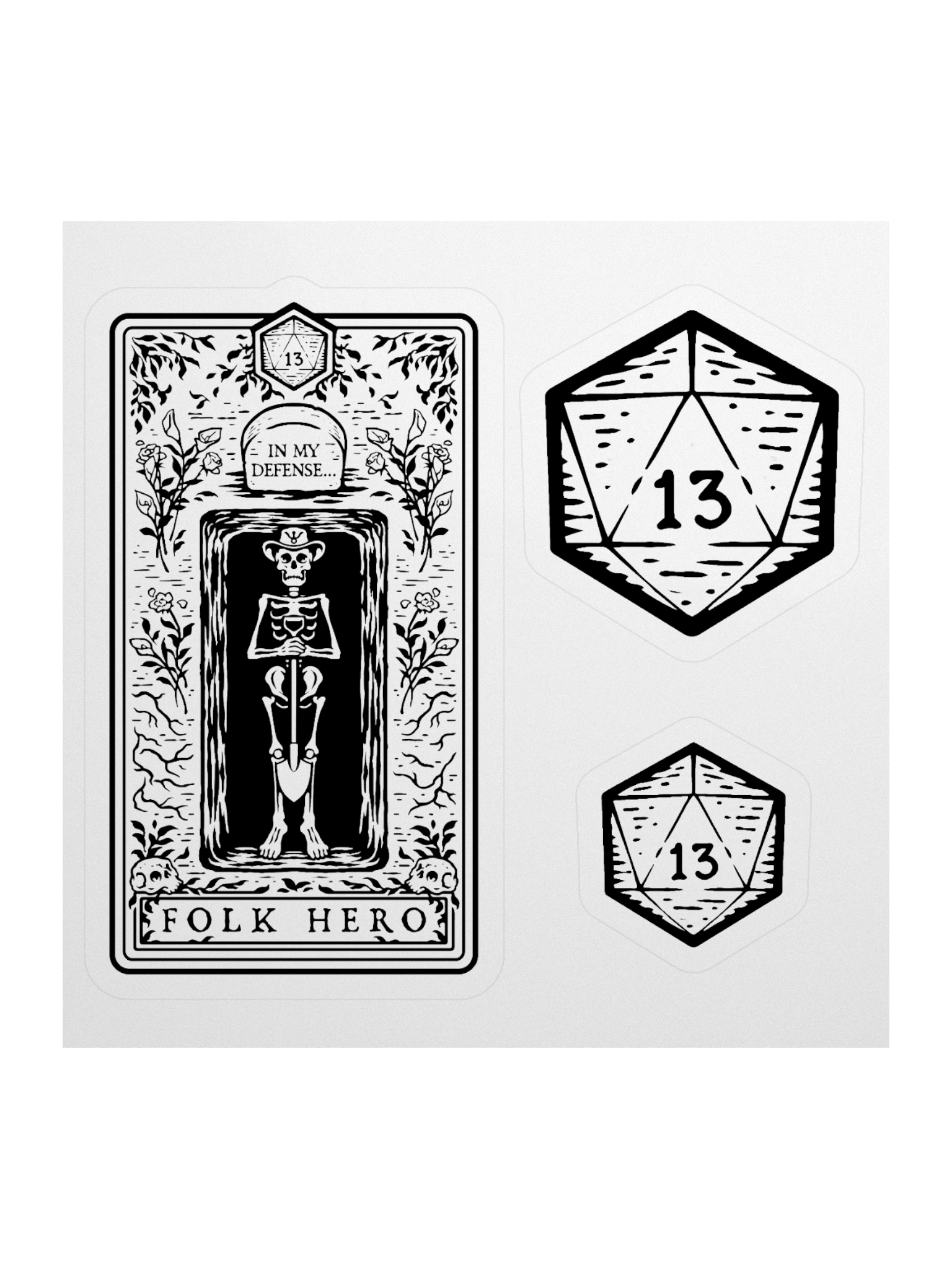 Disgraced Folk Hero (Stickers) product image (1)