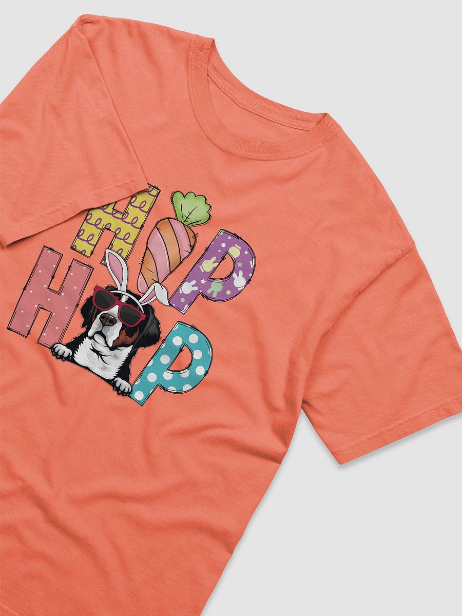 Hip Hop Easter Bernese Mountain Dog T-Shirt | Cute Easter Day Berner Wearing Bunny Ears and Sunglasses T-Shirt product image (25)